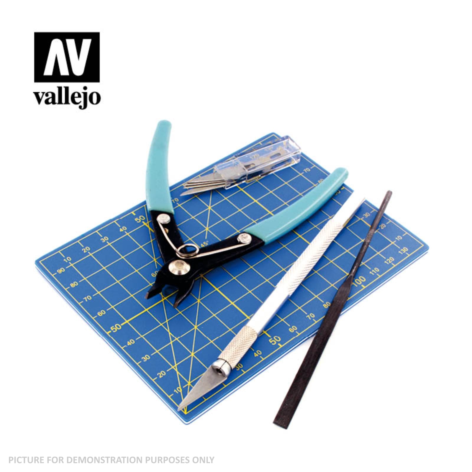 Vallejo Accessories - 9 Piece Plastic Modelling Tool set